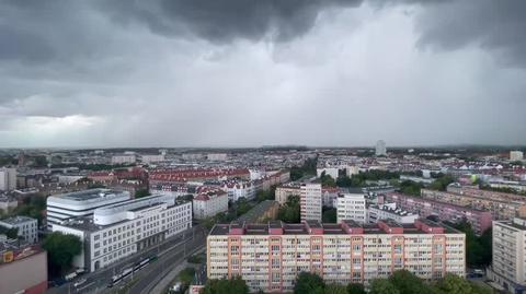 Tak opady nacierały na Szczecin