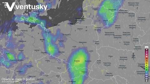 Prognozowane opady deszczu w kolejnych dniach