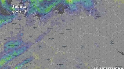 Opady deszczu w ciągu najbliższych pięciu dni (Ventusky.com) | wideo bez dźwięku