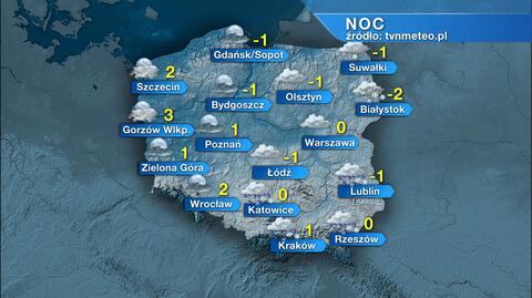 Pogoda na noc 25/26.01