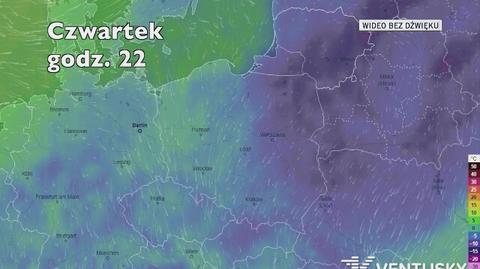 Prognozowana temperatura na najbliższe dni (Ventusky.com)