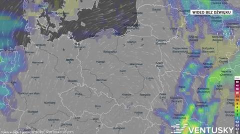 Prognoza opadów na okres 14-18.02