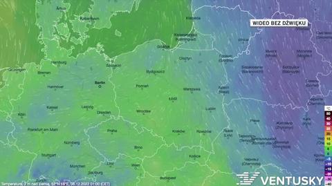 Prognozowana temperatura w kolejnych dniach
