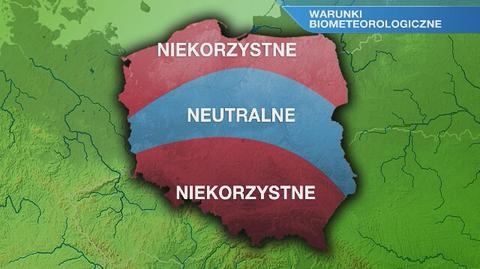 Warunki biometeorologiczne w czwartek