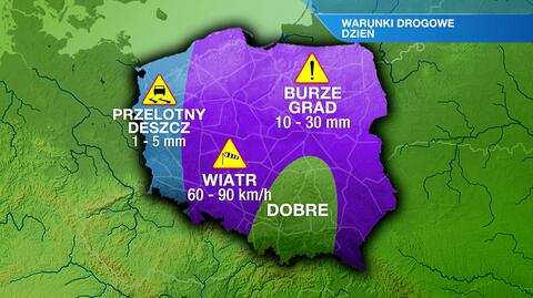 Warunki drogowe w czwartek