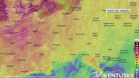 Prognozowane porywy wiatru w nadchodzących dniach 