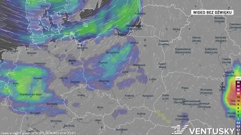 Prognozowane opady na kolejne dni