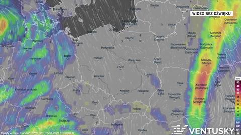 Prognozowane opady w najbliższych dniach