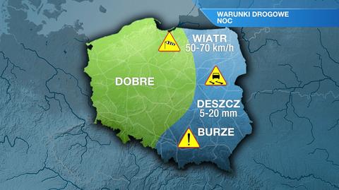 Warunki drogowe w nocy