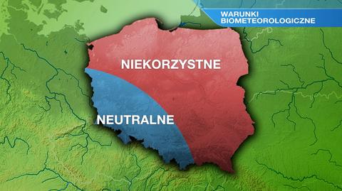 Warunki biometeo w niedzielę