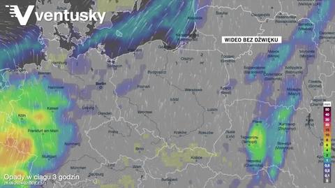 Prognozowane opady w najbliższych dniach