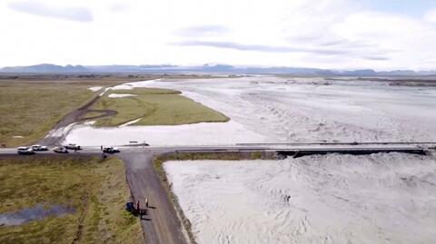 "Lodowcowa powódź" na Islandii 