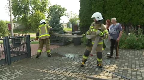 Strażacy wypompowywali wodę z zalanych piwnic i garaży w Sokółce
