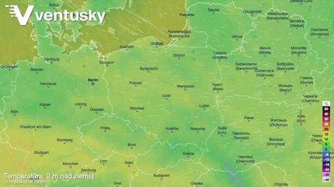 Prognozowana temperatura w kolejnych dniach