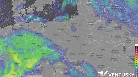 Prognozowane opady w kolejnych dniach