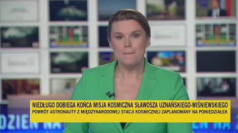 Hubert Kijek o procedurze powrotu z ISS na Ziemię