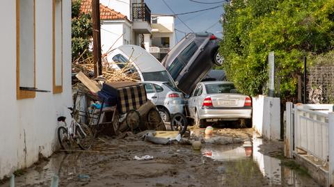 Skutki burzy Bora na Rodos