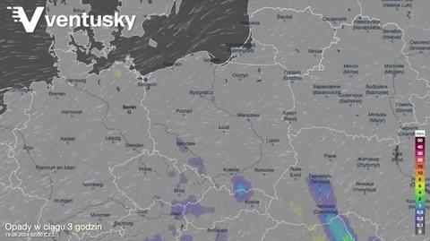 Prognozowane opady w kolejnych dniach 