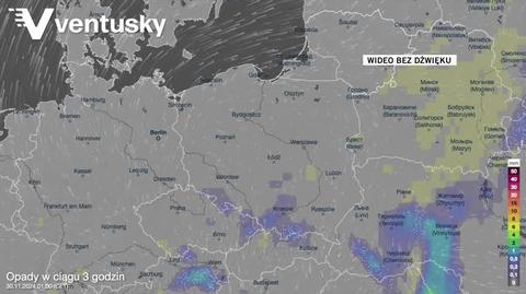 Prognozowane opady w kolejnych dniach 