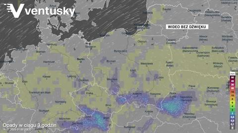 Prognozowane opady w kolejnych dniach