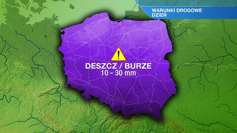 Warunki drogowe w piątek