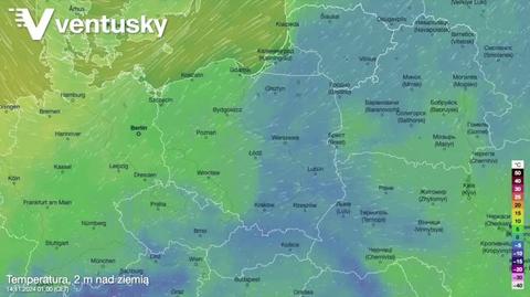 Prognozowana temperatura w kolejnych dniach