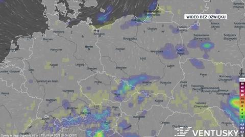 Prognoza opadów na kolejne dni
