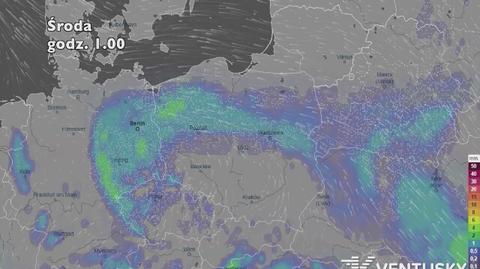 Prognoza opadów na pięć dni (ventusky.com)