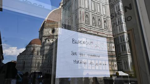 Upał i burze paraliżują Włochy. Trzy osoby nie żyją, blackout we Florencji