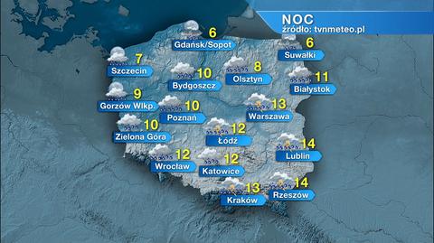 Prognoza pogody na noc