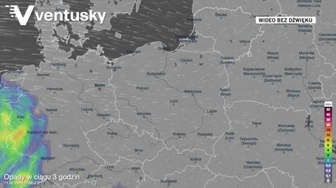 Prognozowane opady w kolejnych dniach