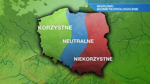 Warunki biometeo w niedzielę