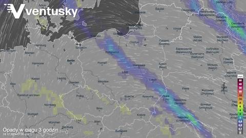 Prognozowane opady w kolejnych dniach