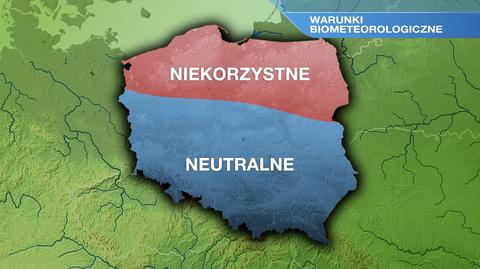 Warunki biometeo w niedzielę