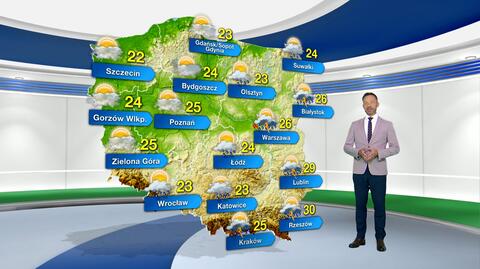 Prognoza pogody na poniedziałek