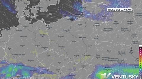 Prognozowane opady w ciągu kolejnych dni