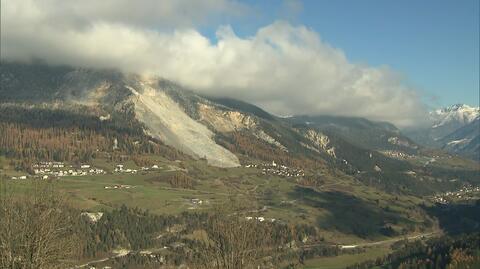 Osuwisko nad wioską Brienz