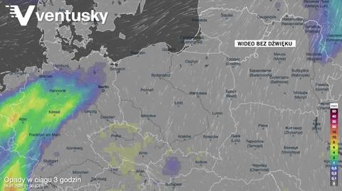 Prognozowane opady w kolejnych dniach 