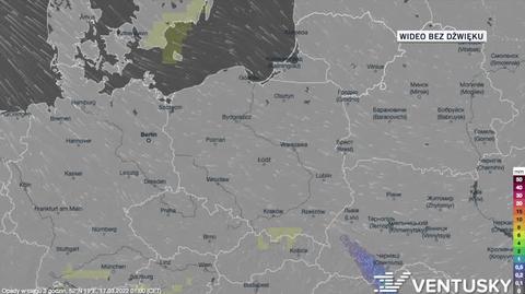 Prognozowane opady w dniach 17-21.03