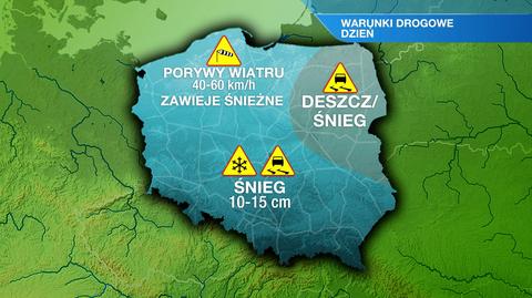 Warunki drogowe w sobotę 21.01