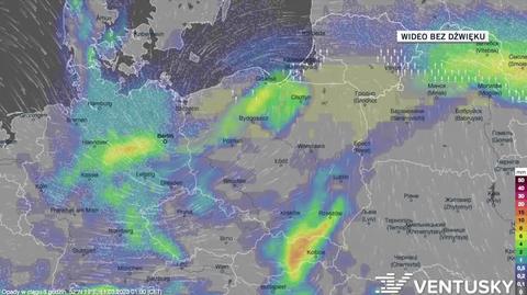 Prognozowane opady w dniach 11-15.03