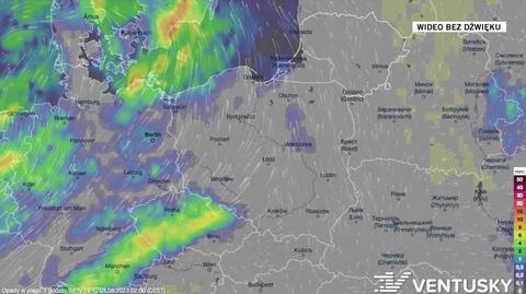 Prognozowane opady w najbliższych dniach