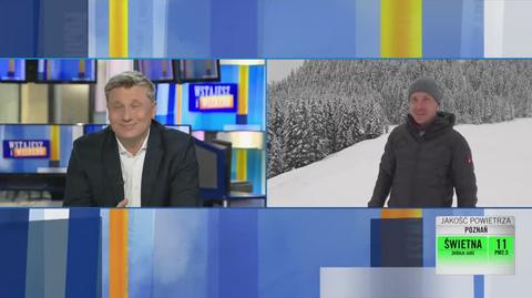 Reporter TVN24 Konrad Borusiewicz o sytuacji pogodowej w Tatrach