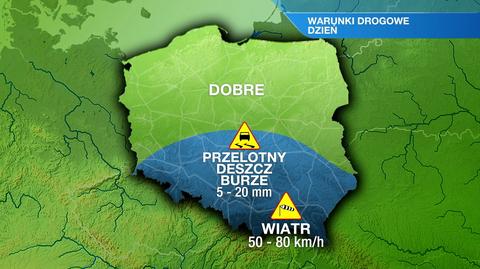 Warunki drogowe w sobotę 20.05