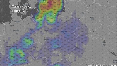 Potencjalny rozwój burz w ciągu najbliższych dni (Ventusky.com) | wideo bez dźwięku