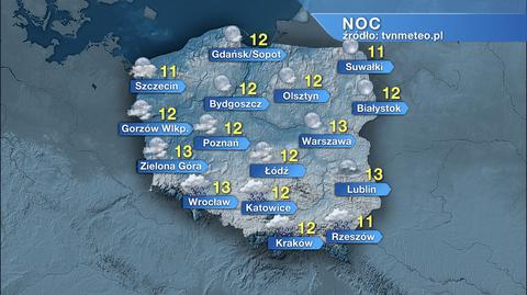 Prognoza pogody na najbliższą noc