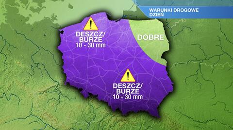 Warunki drogowe w sobotę