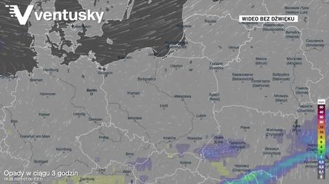 Prognozowane opady w kolejnych dniach