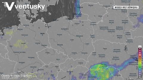 Prognozowane opady deszczu w kolejnych dniach