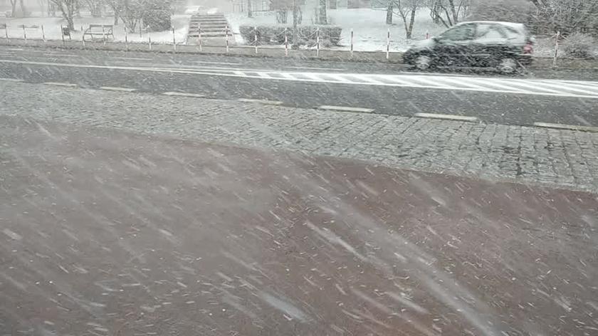 Śnieg   w Polkowicach i nie tylko